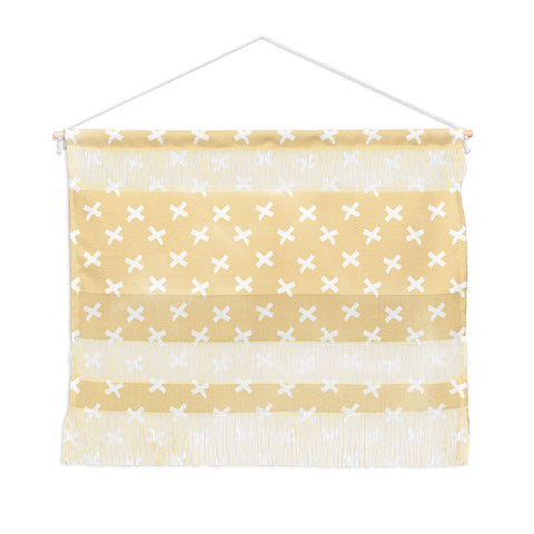 Avenie X Marks The Spot Honey Yellow Wall Hanging Landscape