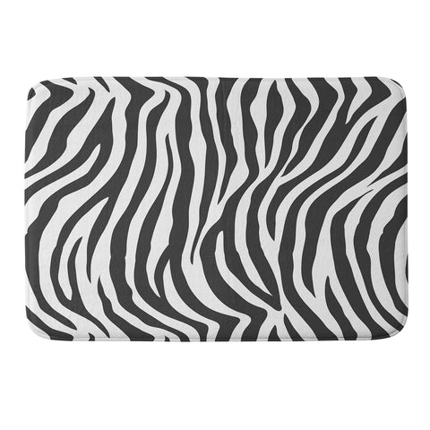 Avenie Zebra Print Memory Foam Bath Mat