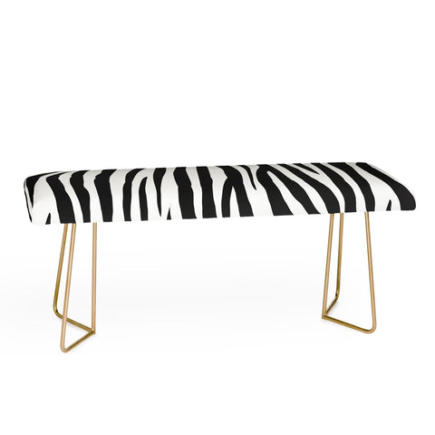 Avenie Zebra Print Bench