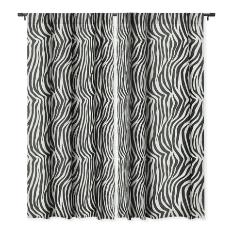 Avenie Zebra Print Blackout Window Curtain