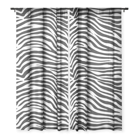 Avenie Zebra Print Sheer Non Repeat