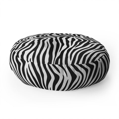 Avenie Zebra Print Floor Pillow Round