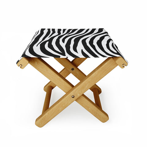 Avenie Zebra Print Folding Stool