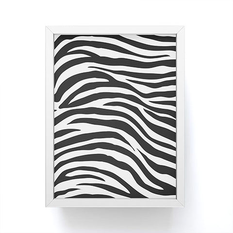 Avenie Zebra Print Framed Mini Art Print