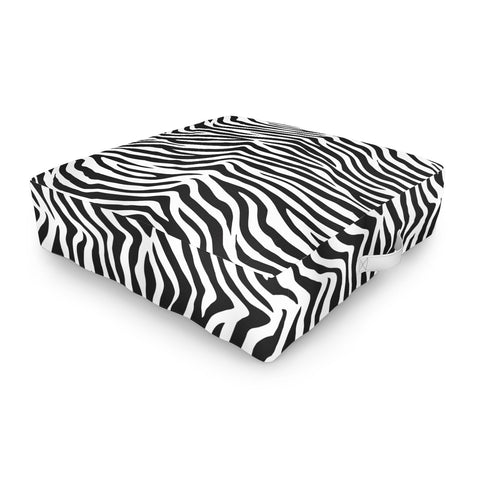Avenie Zebra Print Outdoor Floor Cushion