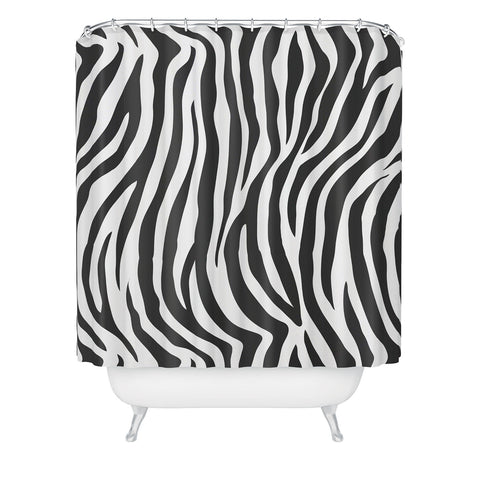 Avenie Zebra Print Shower Curtain