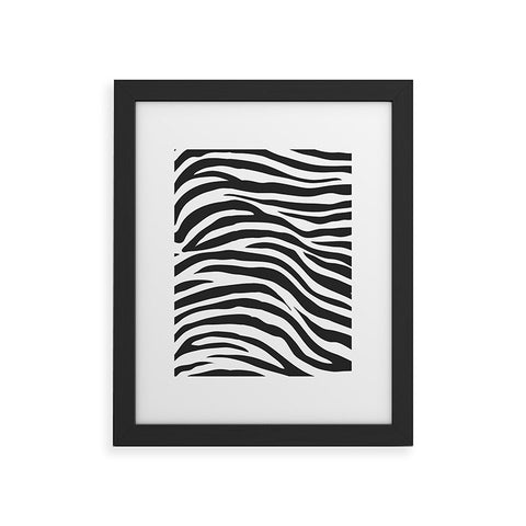 Avenie Zebra Print Framed Art Print