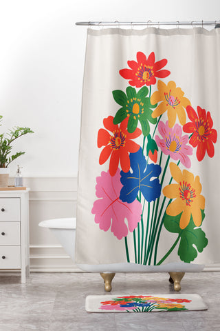 ayeyokp Botanica Matisse Edition Shower Curtain And Mat