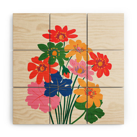 ayeyokp Botanica Matisse Edition Wood Wall Mural