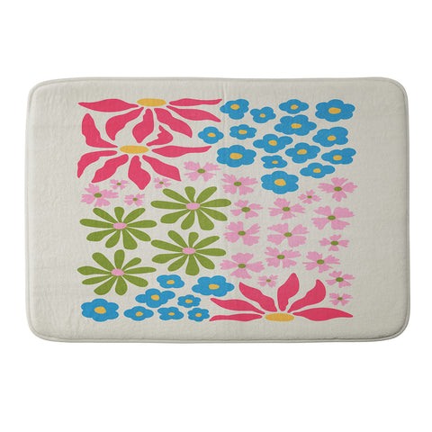 ayeyokp Flower Market 02 Kyoto Memory Foam Bath Mat