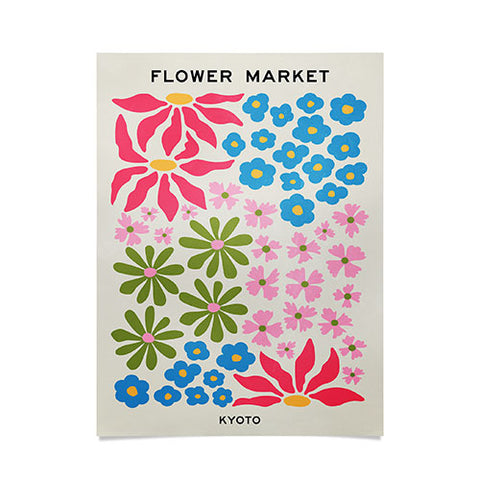 ayeyokp Flower Market 02 Kyoto Poster