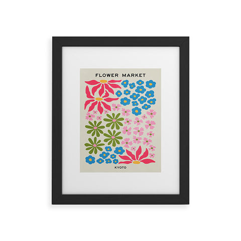 ayeyokp Flower Market 02 Kyoto Framed Art Print