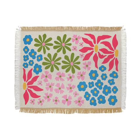 ayeyokp Flower Market 02 Kyoto Throw Blanket