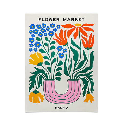 ayeyokp Flower Market 04 Madrid Poster