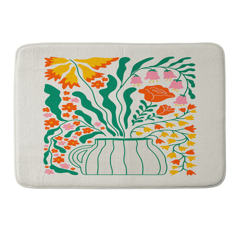 ayeyokp Flower Market 05 Los Angeles Memory Foam Bath Mat