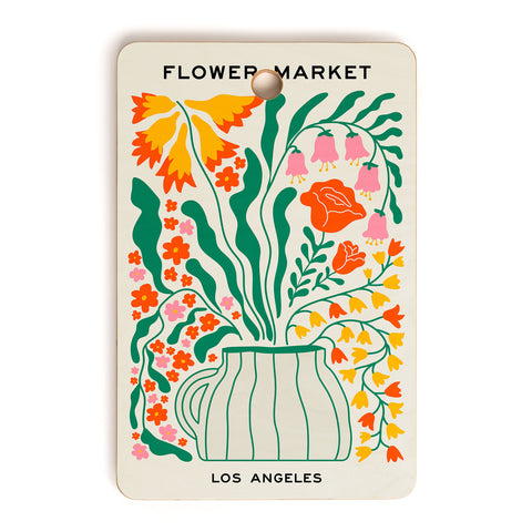 ayeyokp Flower Market 05 Los Angeles Cutting Board Rectangle