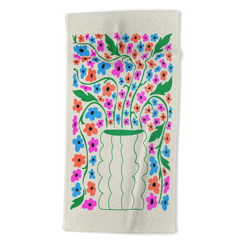 ayeyokp Flower Market 08 Rome Beach Towel