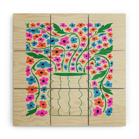 ayeyokp Flower Market 08 Rome Wood Wall Mural