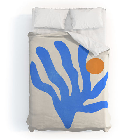 ayeyokp Jazz Blue Leaf Matisse Series Duvet Cover