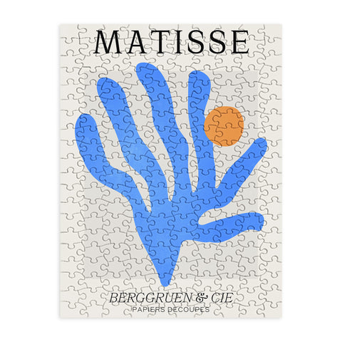 ayeyokp Jazz Blue Leaf Matisse Series Puzzle