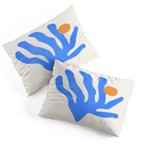 ayeyokp Jazz Blue Leaf Matisse Series Pillow Shams