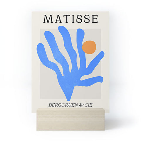 ayeyokp Jazz Blue Leaf Matisse Series Mini Art Print
