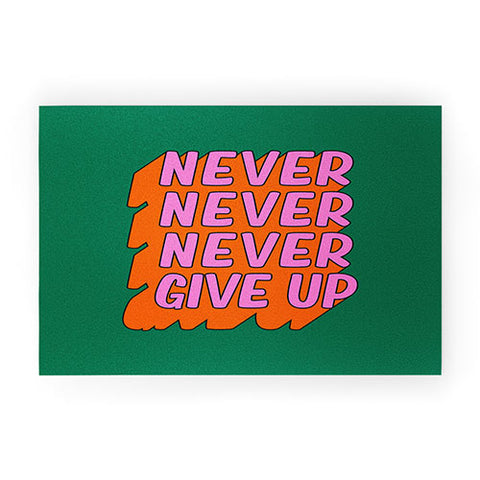 ayeyokp Never Never Give Up Welcome Mat