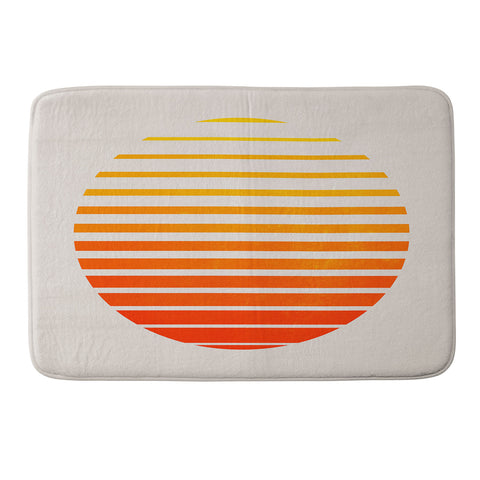 ayeyokp Palm Springs 3 Rising Sun Edit Memory Foam Bath Mat