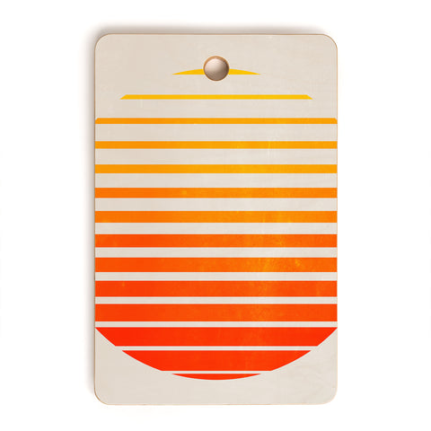 ayeyokp Palm Springs 3 Rising Sun Edit Cutting Board Rectangle