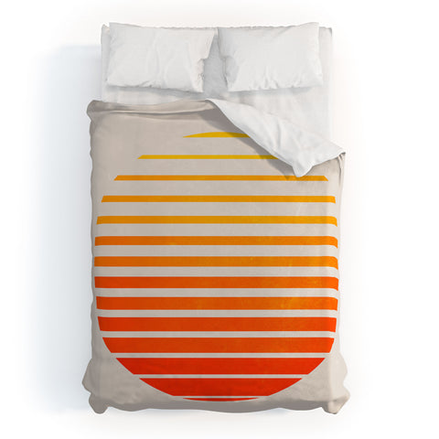 ayeyokp Palm Springs 3 Rising Sun Edit Duvet Cover