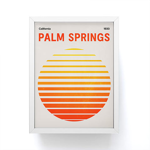 ayeyokp Palm Springs 3 Rising Sun Edit Framed Mini Art Print