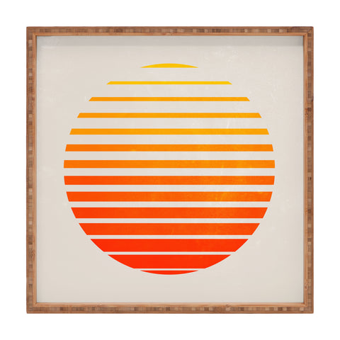 ayeyokp Palm Springs 3 Rising Sun Edit Square Tray