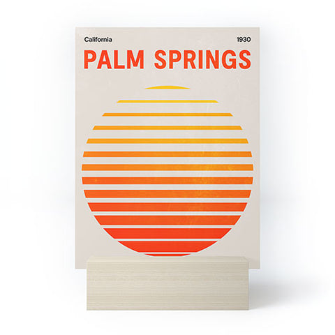 ayeyokp Palm Springs 3 Rising Sun Edit Mini Art Print