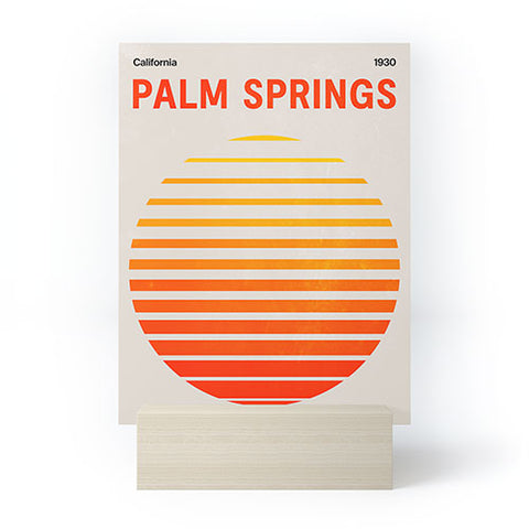 ayeyokp Palm Springs 3 Rising Sun Edit Mini Art Print