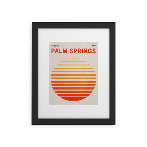 ayeyokp Palm Springs 3 Rising Sun Edit Framed Art Print