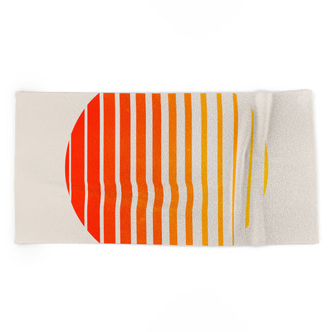 ayeyokp Palm Springs 3 Rising Sun Edit Beach Towel