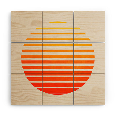 ayeyokp Palm Springs 3 Rising Sun Edit Wood Wall Mural