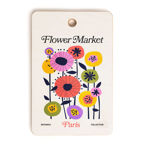 ayeyokp Paris Botanica Edition Flower Cutting Board Rectangle