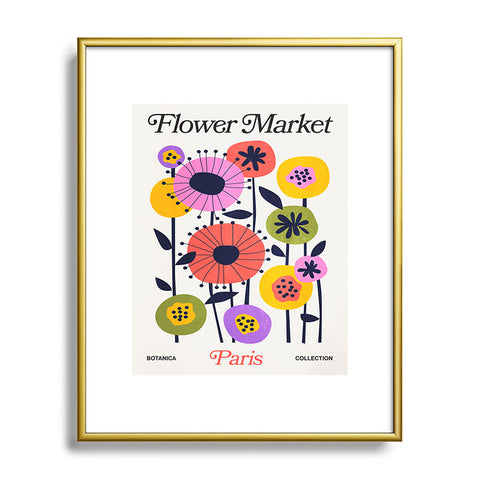 ayeyokp Paris Botanica Edition Flower Metal Framed Art Print