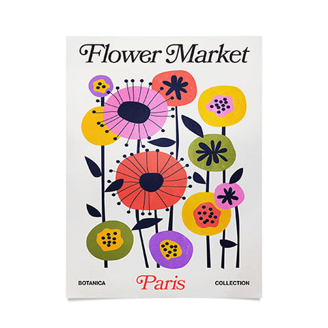 ayeyokp Paris Botanica Edition Flower Poster