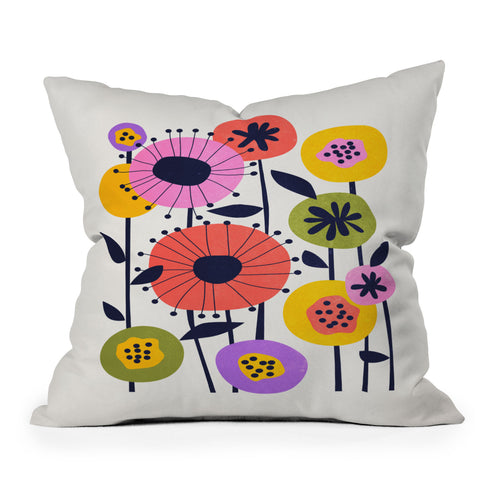 ayeyokp Paris Botanica Edition Flower Outdoor Throw Pillow