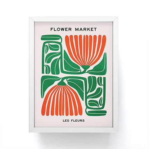 ayeyokp Pippin Ferns Les Fleurs Flow Framed Mini Art Print