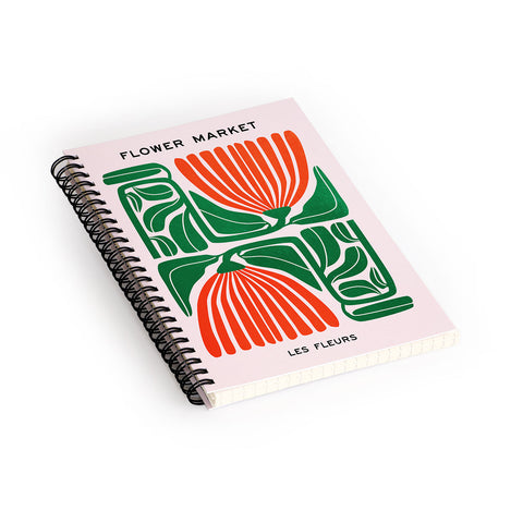 ayeyokp Pippin Ferns Les Fleurs Flow Spiral Notebook
