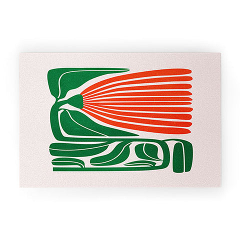 ayeyokp Pippin Ferns Les Fleurs Flow Welcome Mat