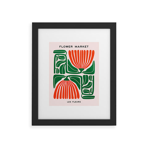 ayeyokp Pippin Ferns Les Fleurs Flow Framed Art Print