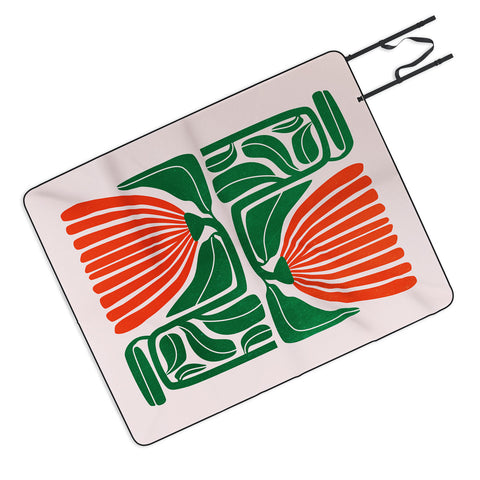 ayeyokp Pippin Ferns Les Fleurs Flow Picnic Blanket