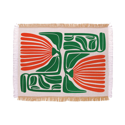 ayeyokp Pippin Ferns Les Fleurs Flow Throw Blanket