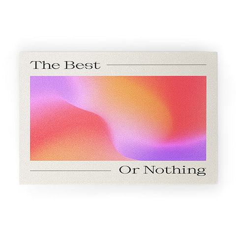 ayeyokp The Best Or Nothing Welcome Mat