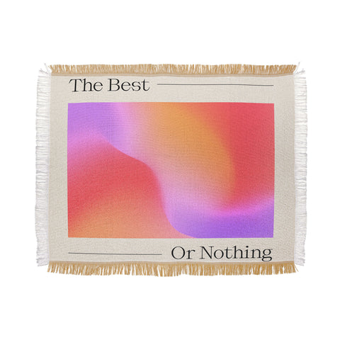 ayeyokp The Best Or Nothing Throw Blanket