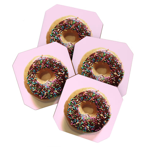 Ballack Art House Donut and pink Coaster Set